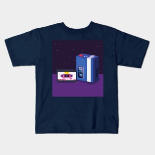 Cassette Tape Player Kids T-Shirt